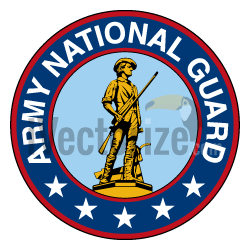 Image to vector Army National Guard logo